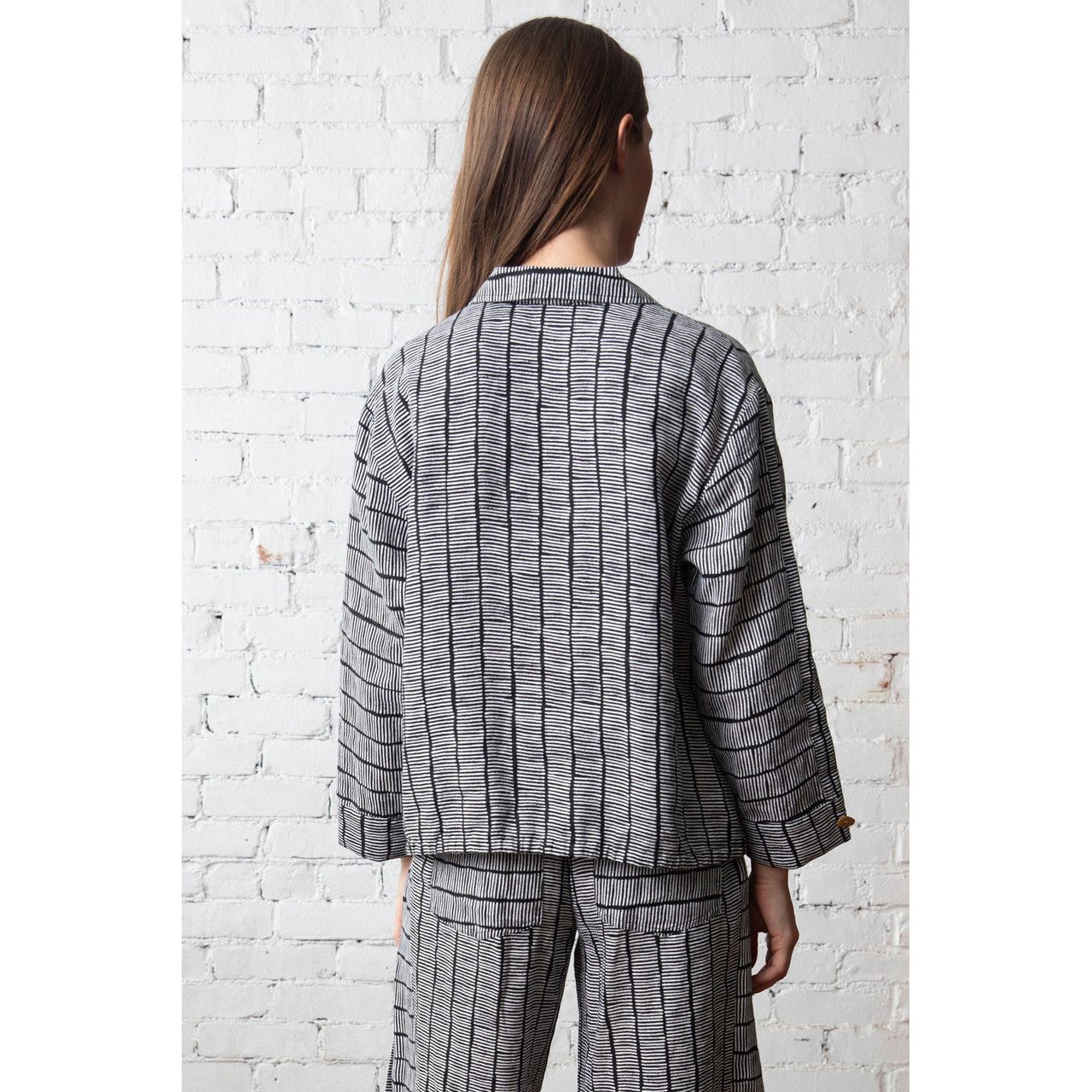 Olivia by Habitat Maven Linen Stripe Print Jacket (2 Colors)