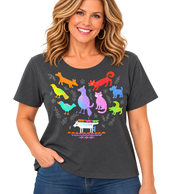 Sabaku Bird & Beasts Short Sleeve Boutique Tee  (451SLTssbt) (Slate)