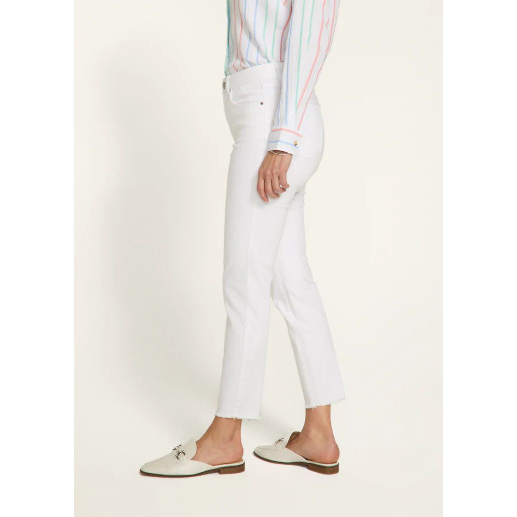 FDJ French Dressing Pull-On White Slim Ankle Jeans