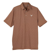 Texas Longhorn 40 Acres Mens Big Rick Ecotec Polo (26881) BO/TINY GRID