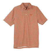 Texas Longhorn 40 Acres Mens Chill Print Polo (26883)