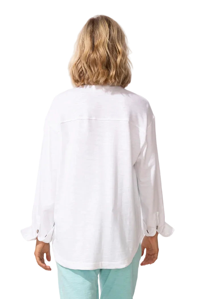 Escape Regatta Modal Vacation Shirt (26895)(White)
