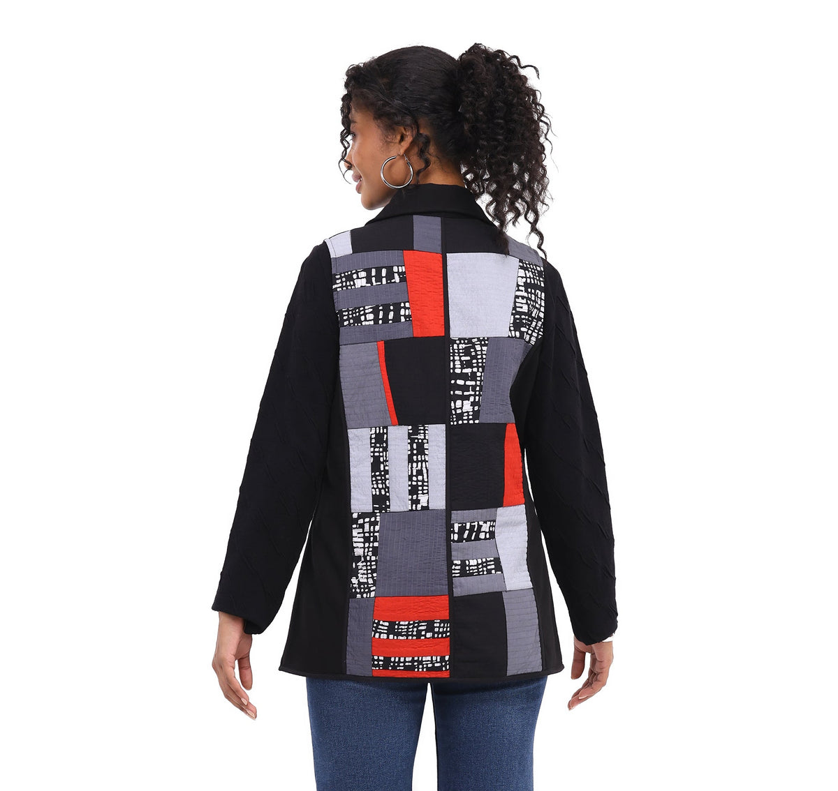 Parsley & Sage Modern Patchwork Ella Reversible Vest (26F543F)