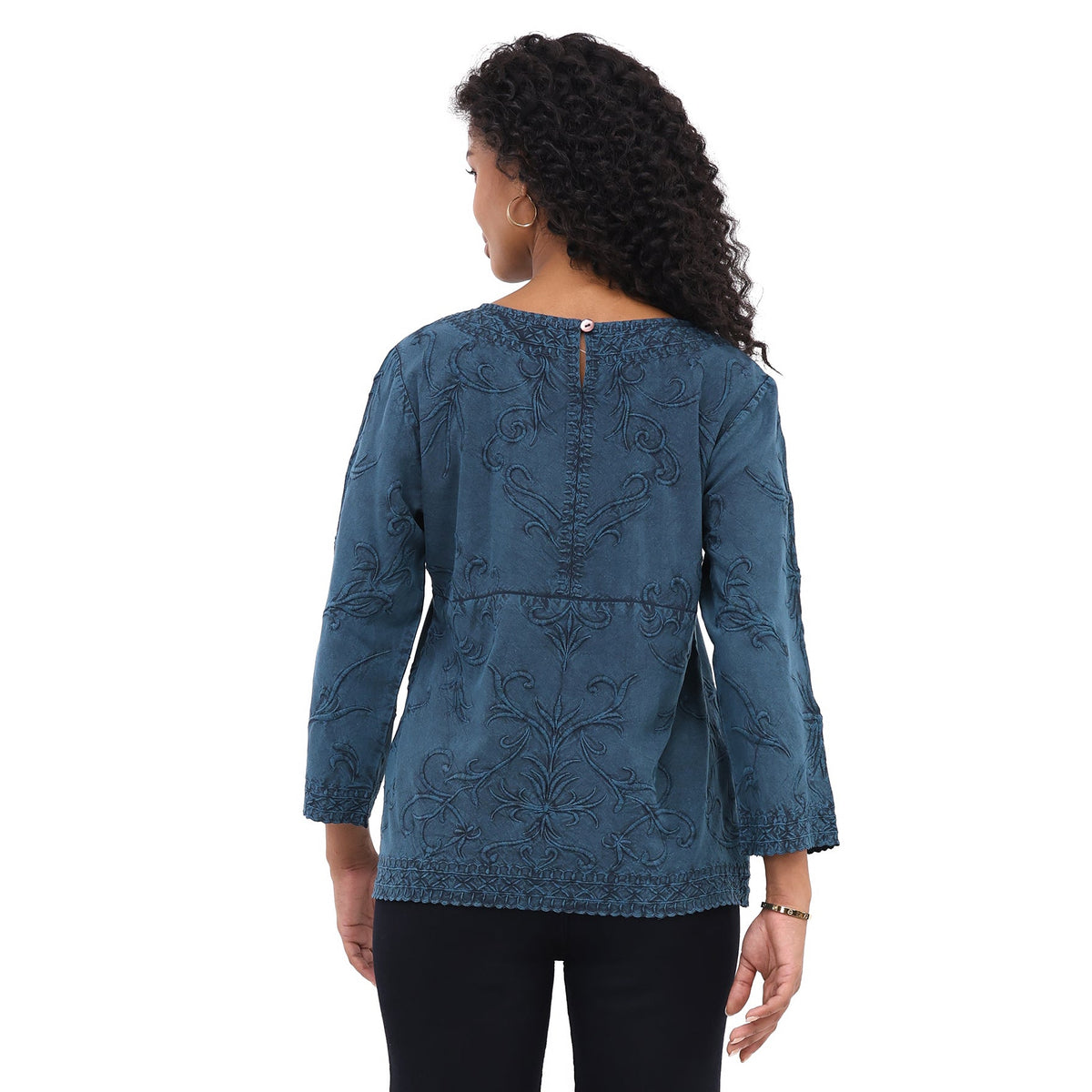 Parsley & Sage Barbara Top (26F561C) (Teal)
