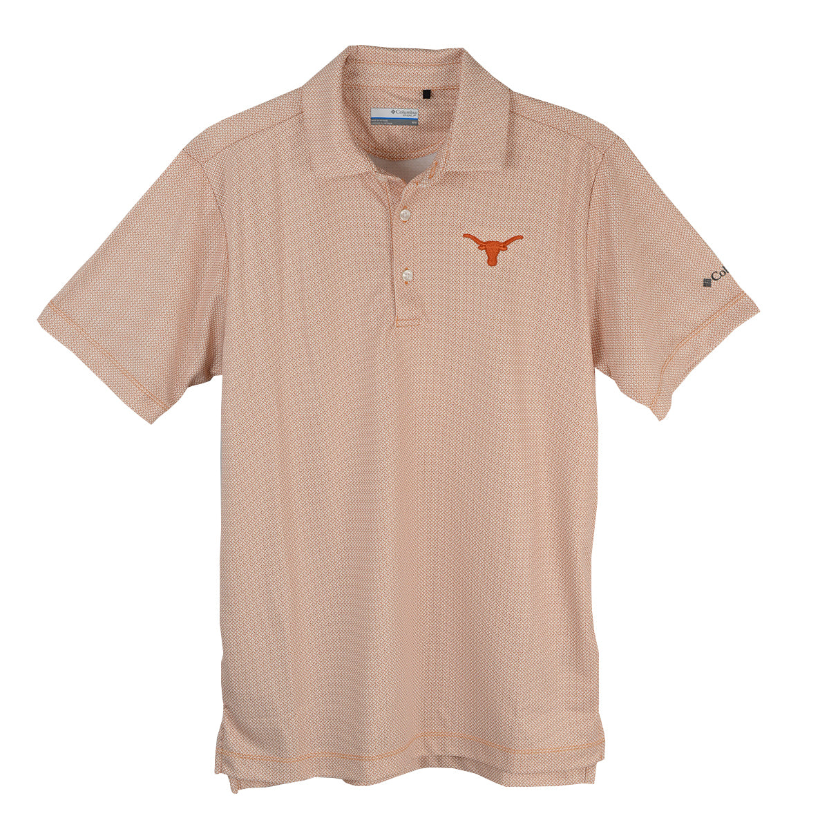 Texas Longhorn Men's Columbia Fairway Omni Wick Print Polo (26S02MP-CDR824)