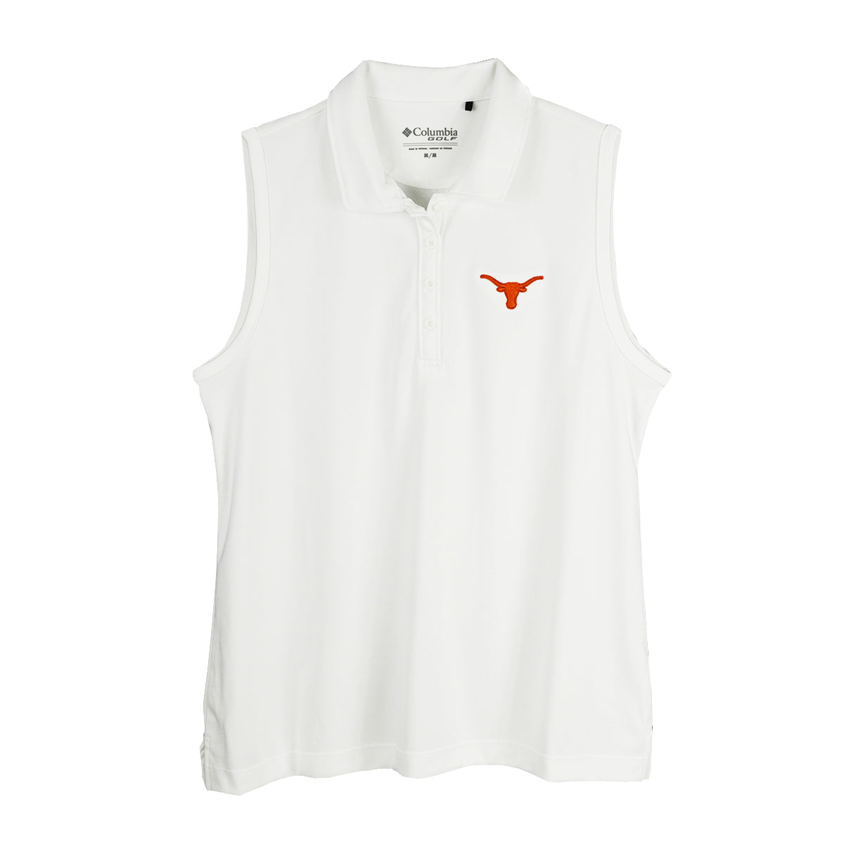 Texas Longhorn Ladies Columbia Ace Flair Tank (26S17WP-WHT100) (White)