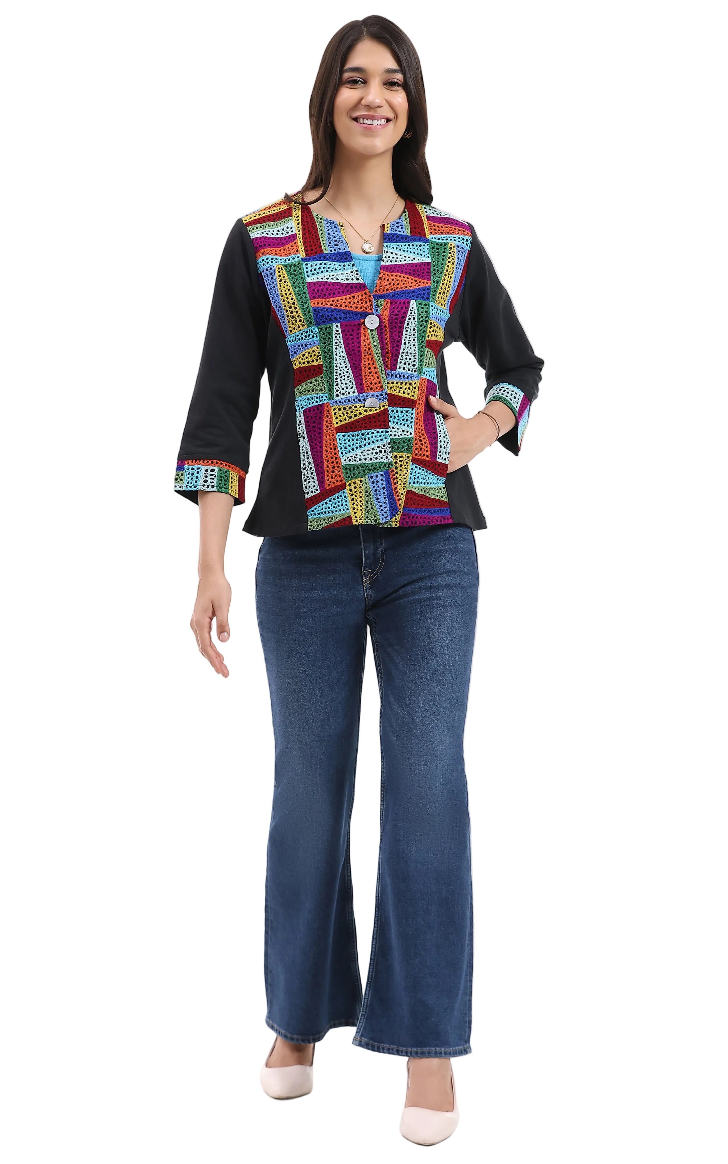 Parsley & Sage Elsie  Reversible Jacket (26S441E24)(Multi)
