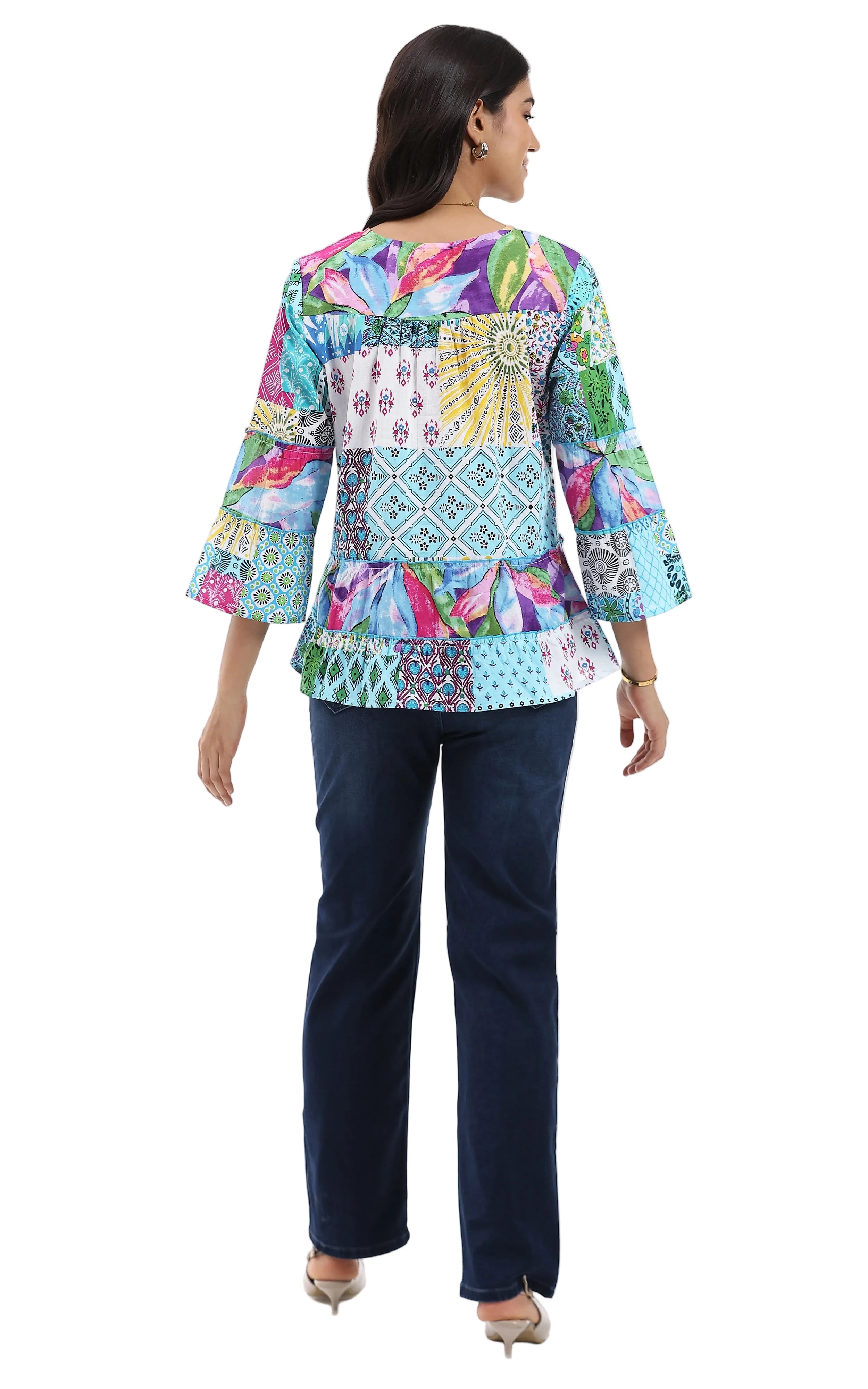 Parsley & Sage Amanda Peasant Top (26T01C15)
