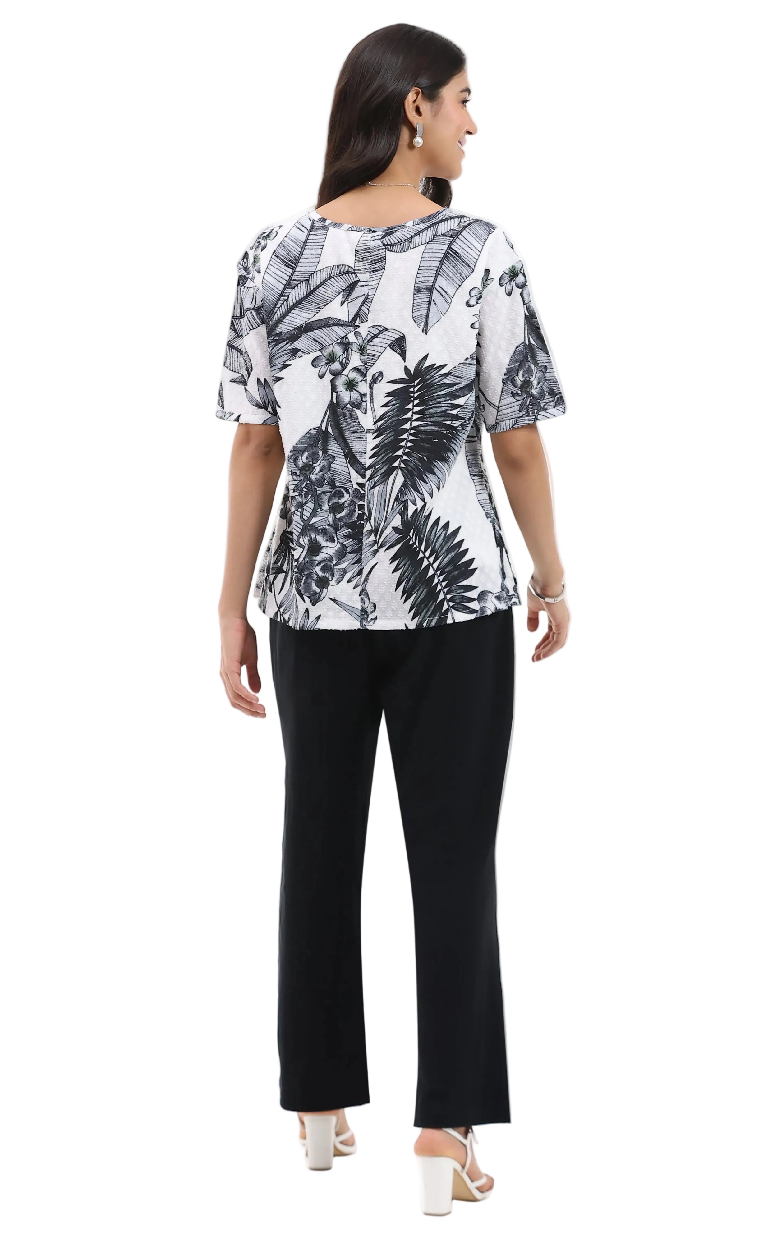 Parsley & Sage Fawn Textured Woven Top (26T05B)