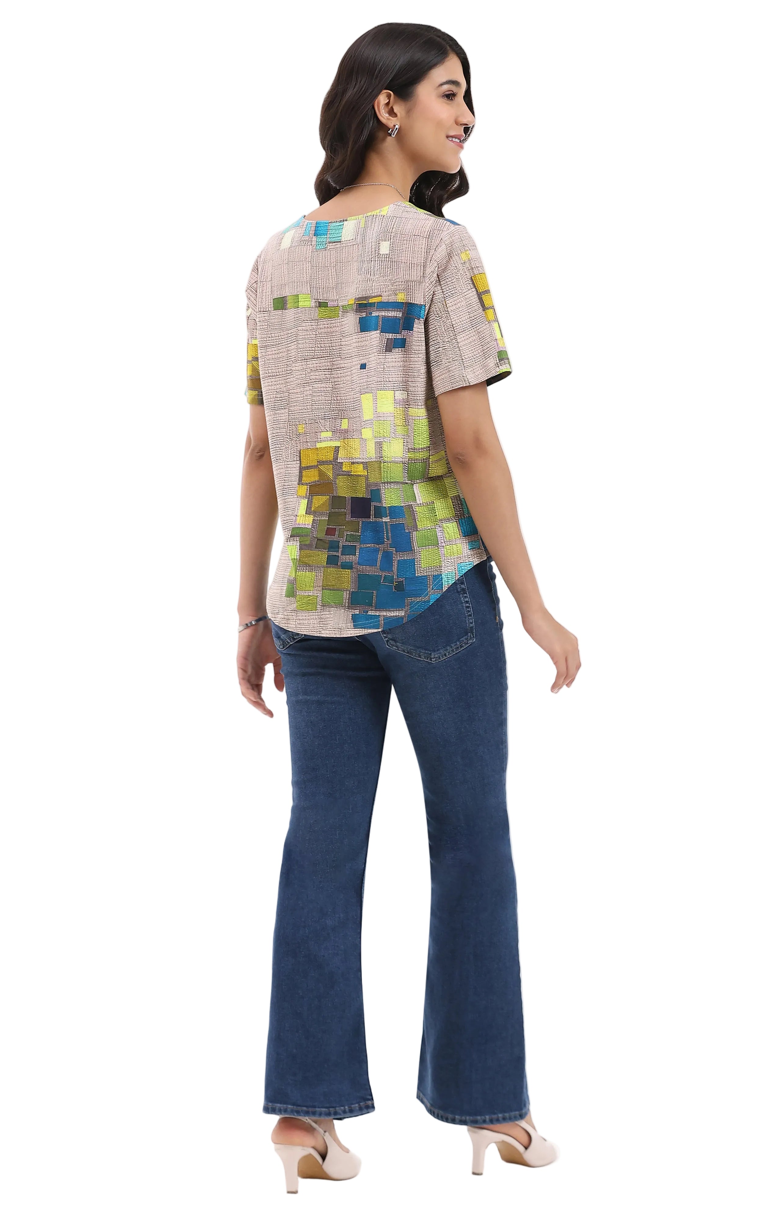Parsley & Sage Irene Popover Top (26T08B)(Multi)