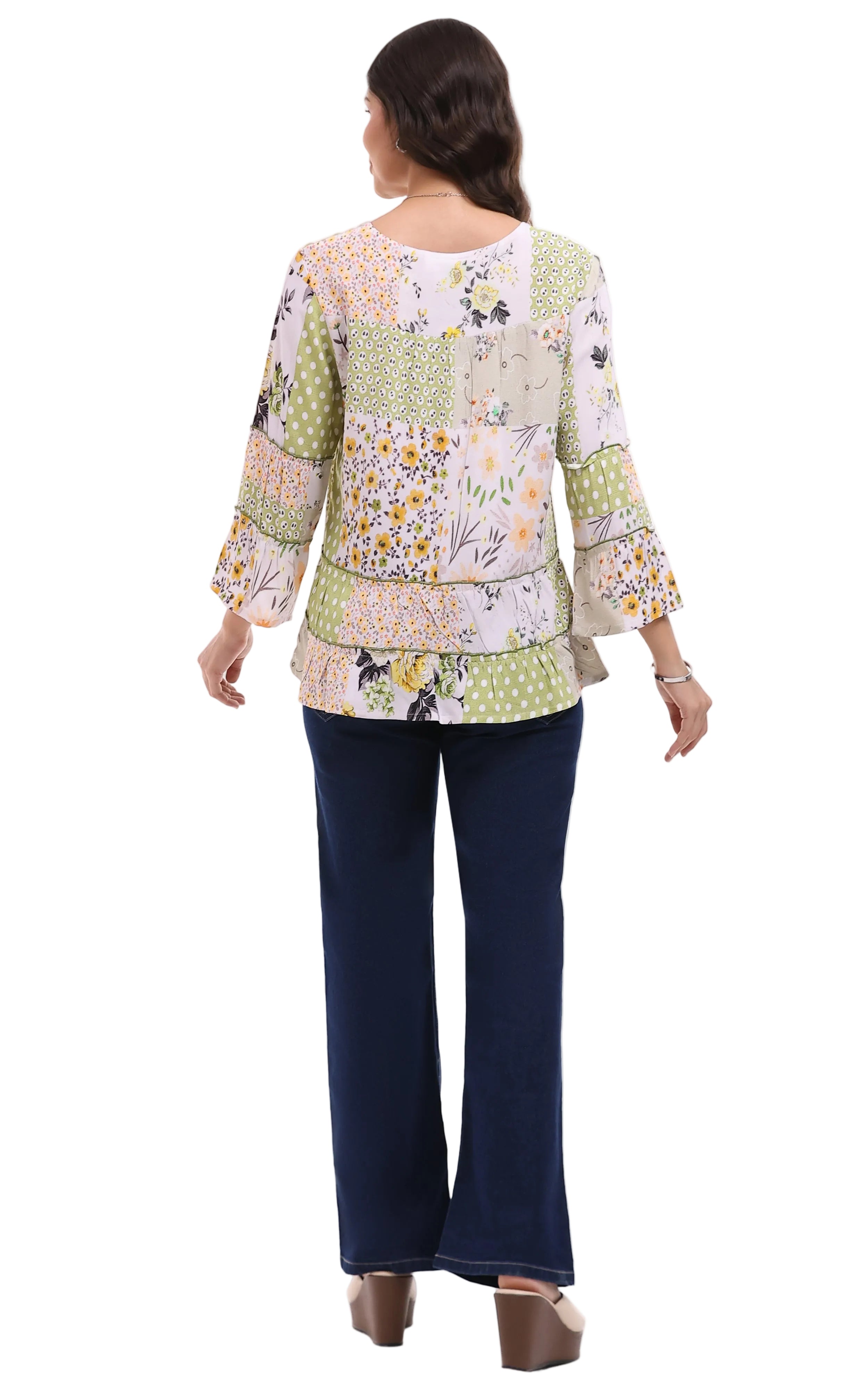 Parsley & Sage Quinn Peasant Top (26T16C15)(Multi)