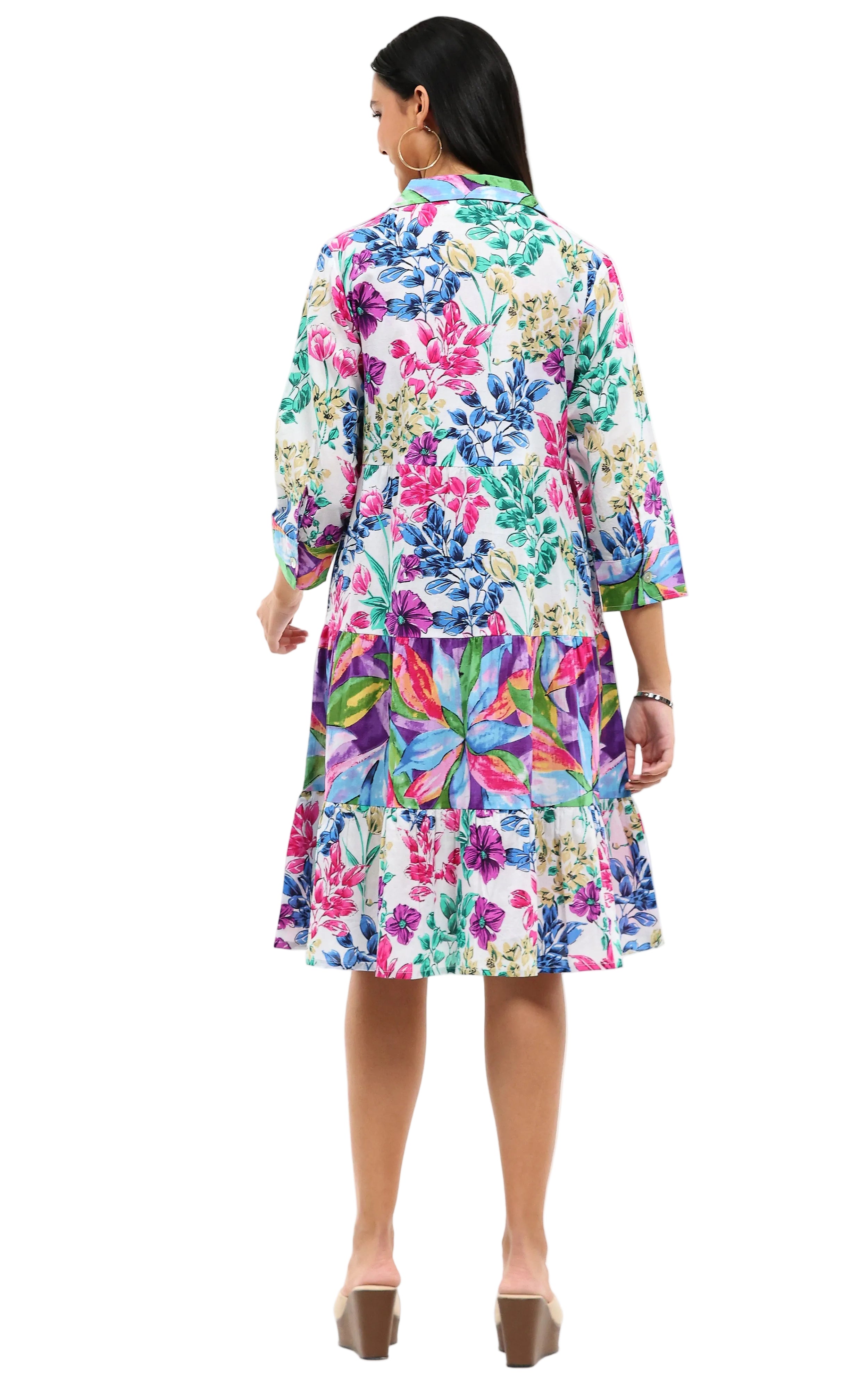 Parsley & Sage Willow Embroidered Tiered Dress (26T21D)