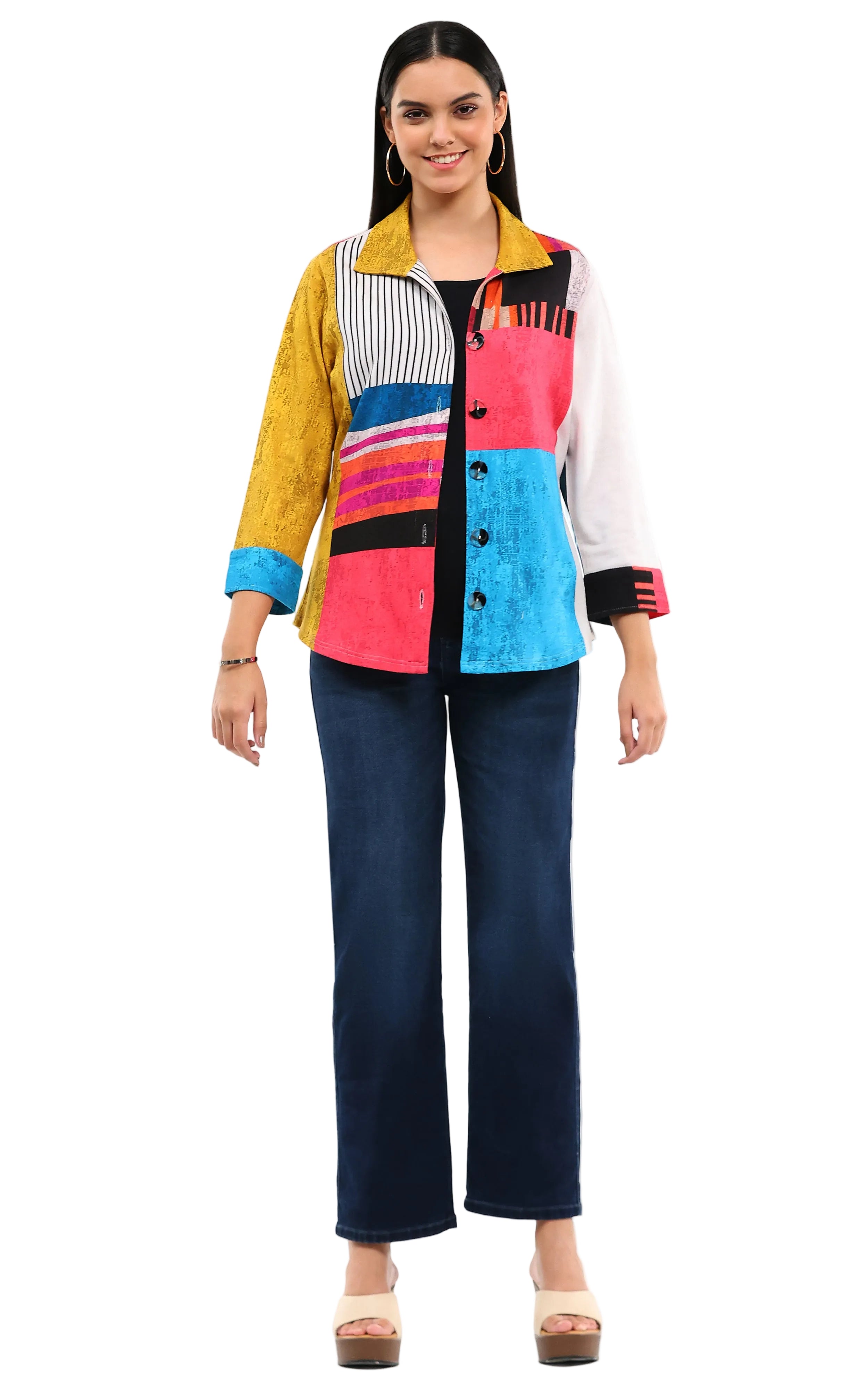 Parsley & Sage Dakota Shirt Jacket (26T43G)(Multi)