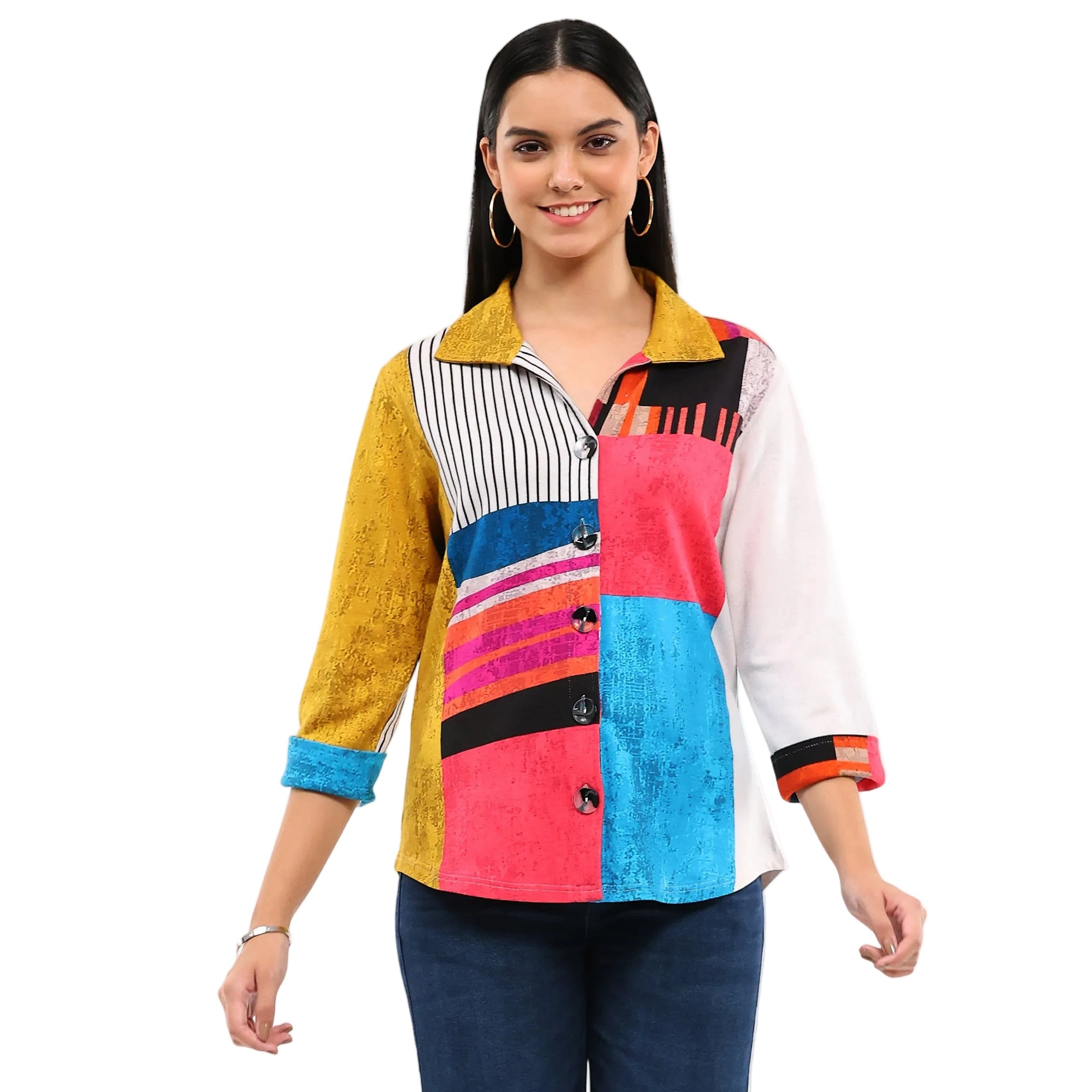 Parsley & Sage Dakota Shirt Jacket (26T43G)(Multi)