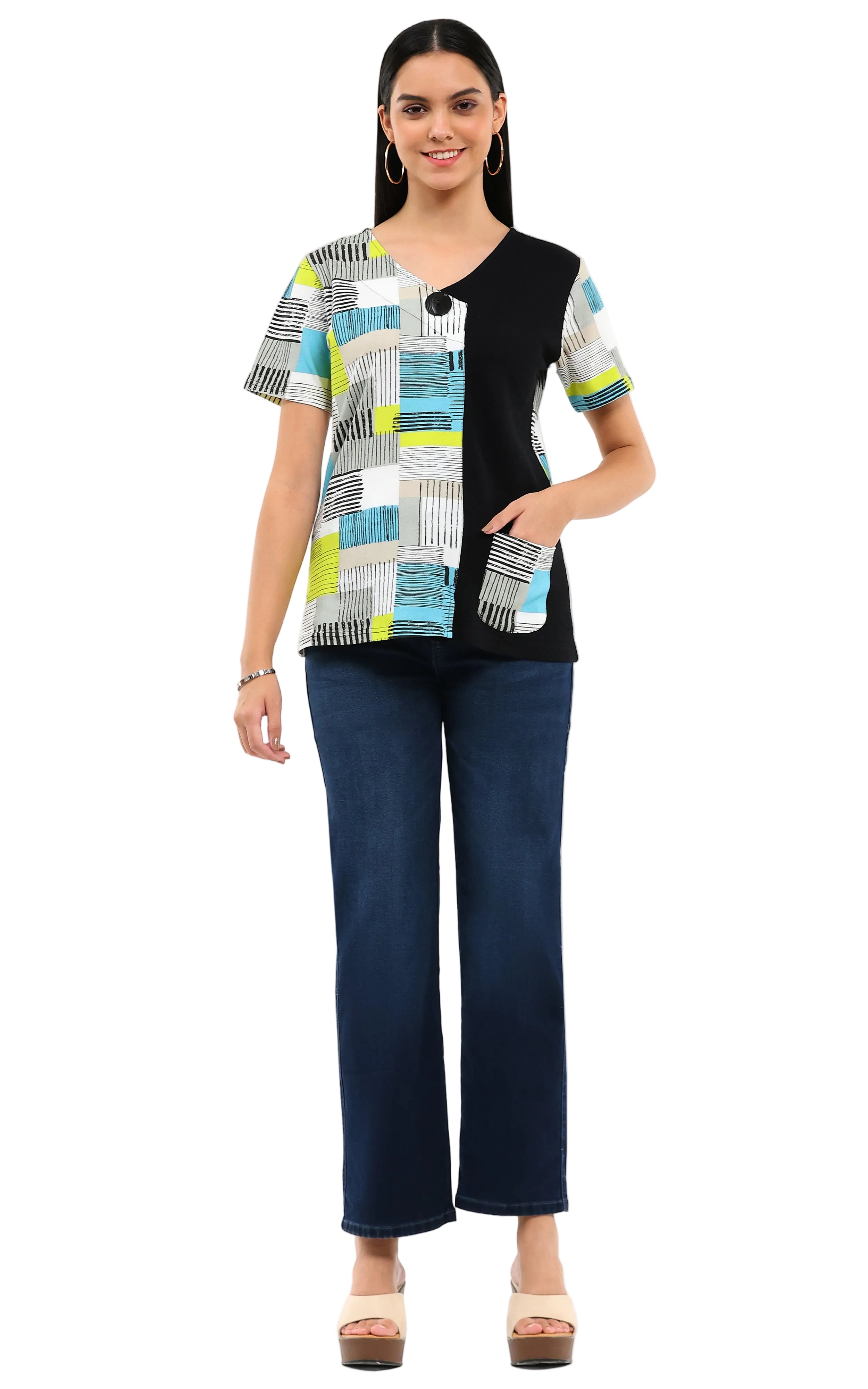Parsley & Sage Anka Short Sleeve Top (26T49B14)