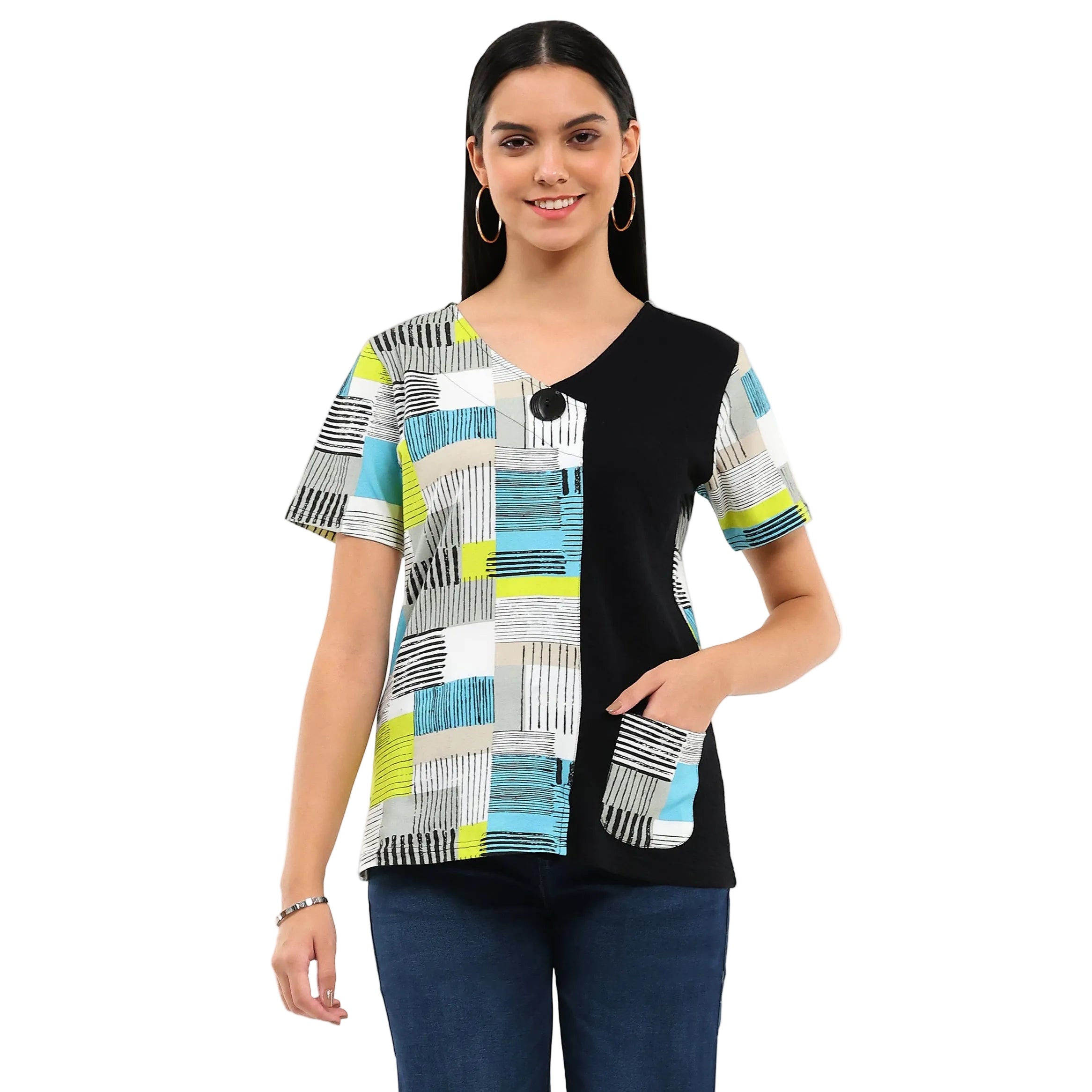 Parsley & Sage Anka Short Sleeve Top (26T49B14)
