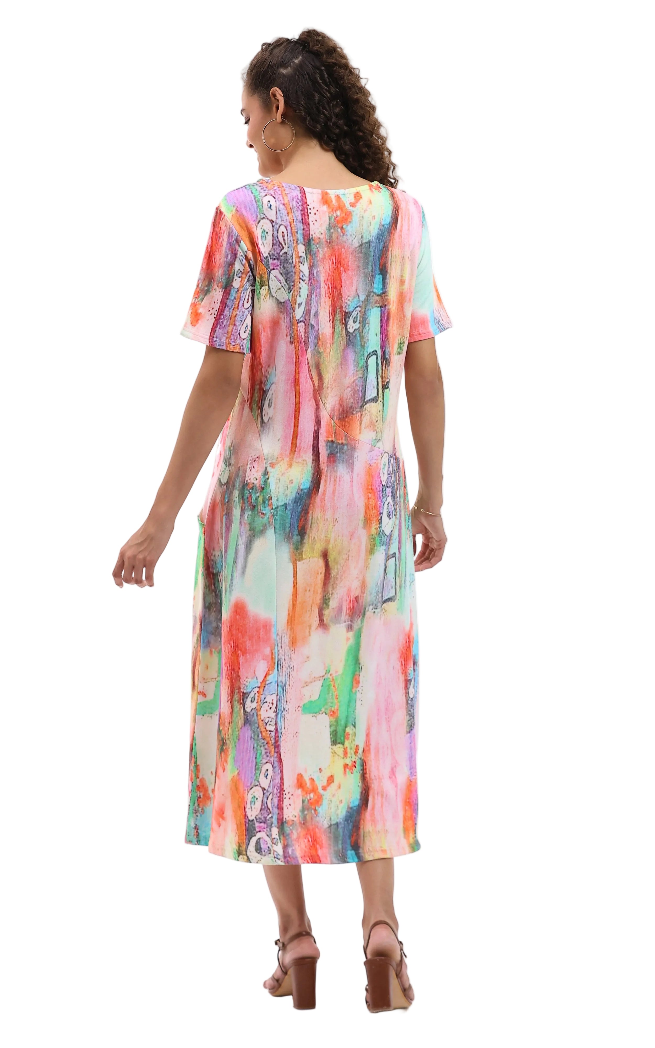 Parsley & Sage Aimee Long Pocket Dress (26T57D)(Multi)