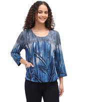 Parsley & Sage Dawn Button Top (26W202C6)(Multi)