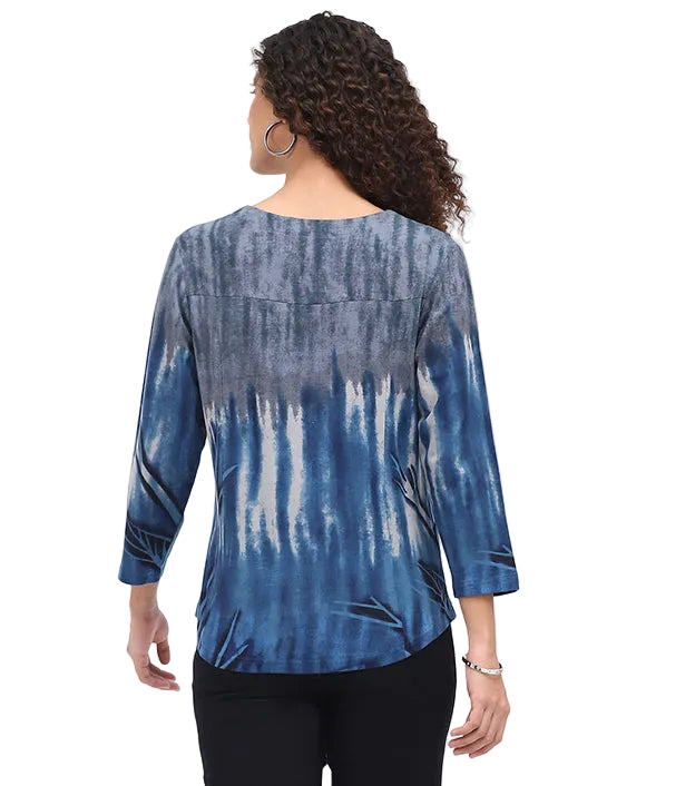 Parsley & Sage Dawn Button Top (26W202C6)(Multi)