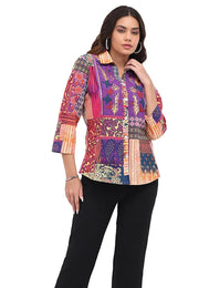 Parsley & Sage Tanya Patchwork  Shirt (26W220G)