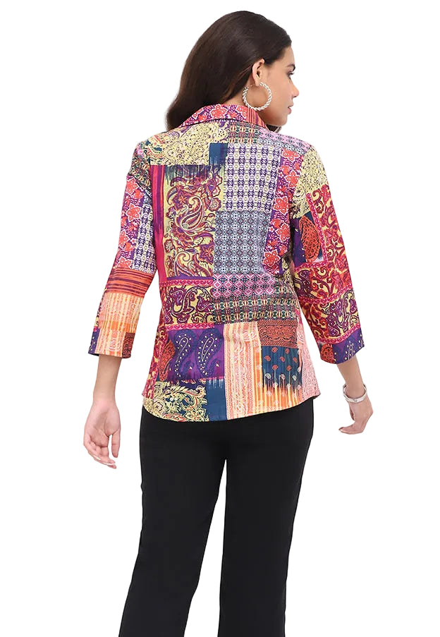 Parsley & Sage Tanya Patchwork  Shirt (26W220G)