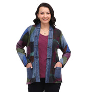 Parsley & Sage Jackie Reversible Open Front Top (26W255E26)