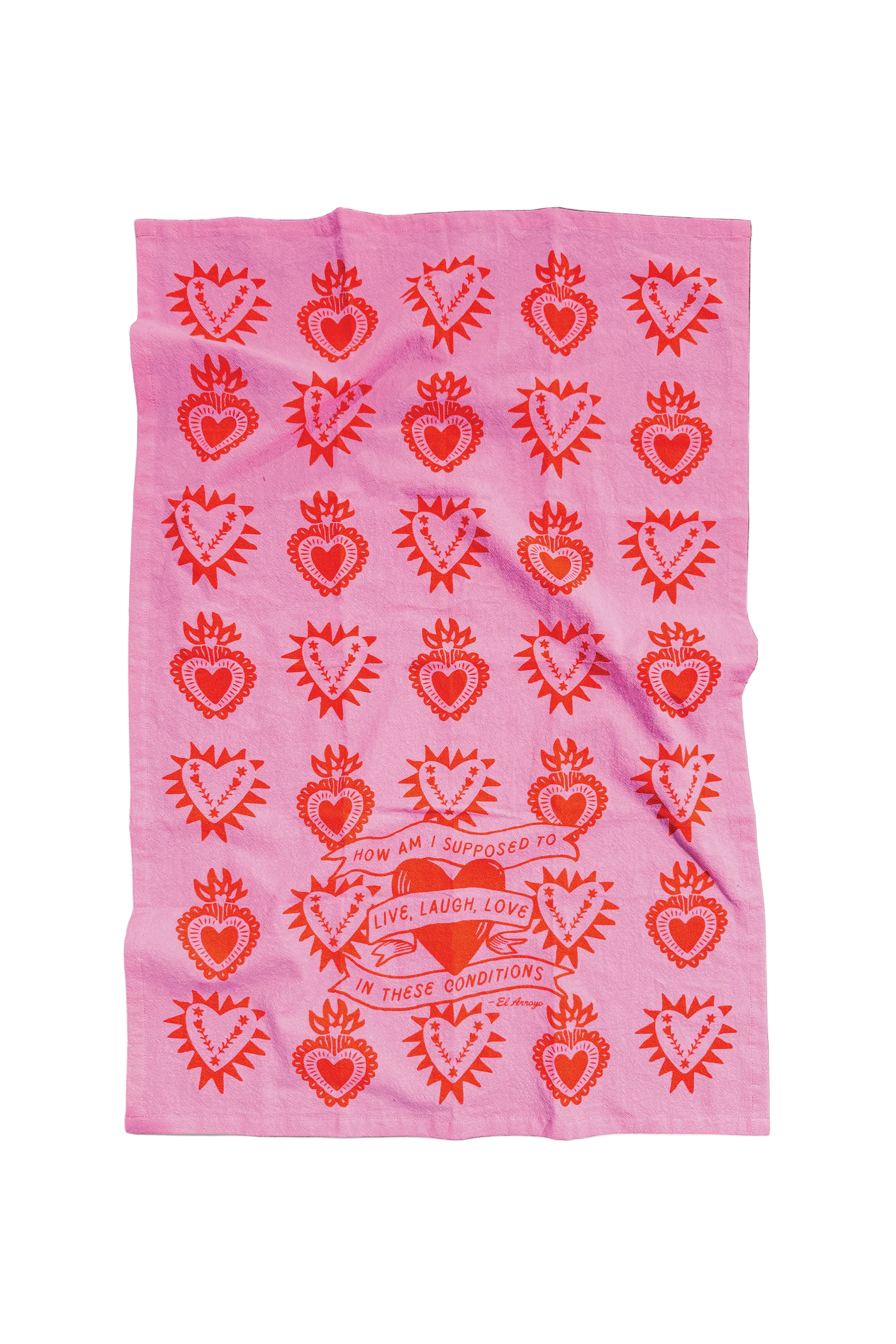Flour Sack Kitchen Towel - Live, Laugh, Love (KTL0002)