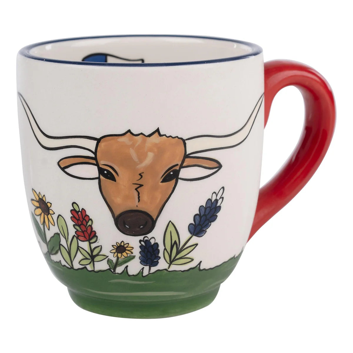 Glory Haus God Bless Texas Longhorn Ceramic Mug (27153436)