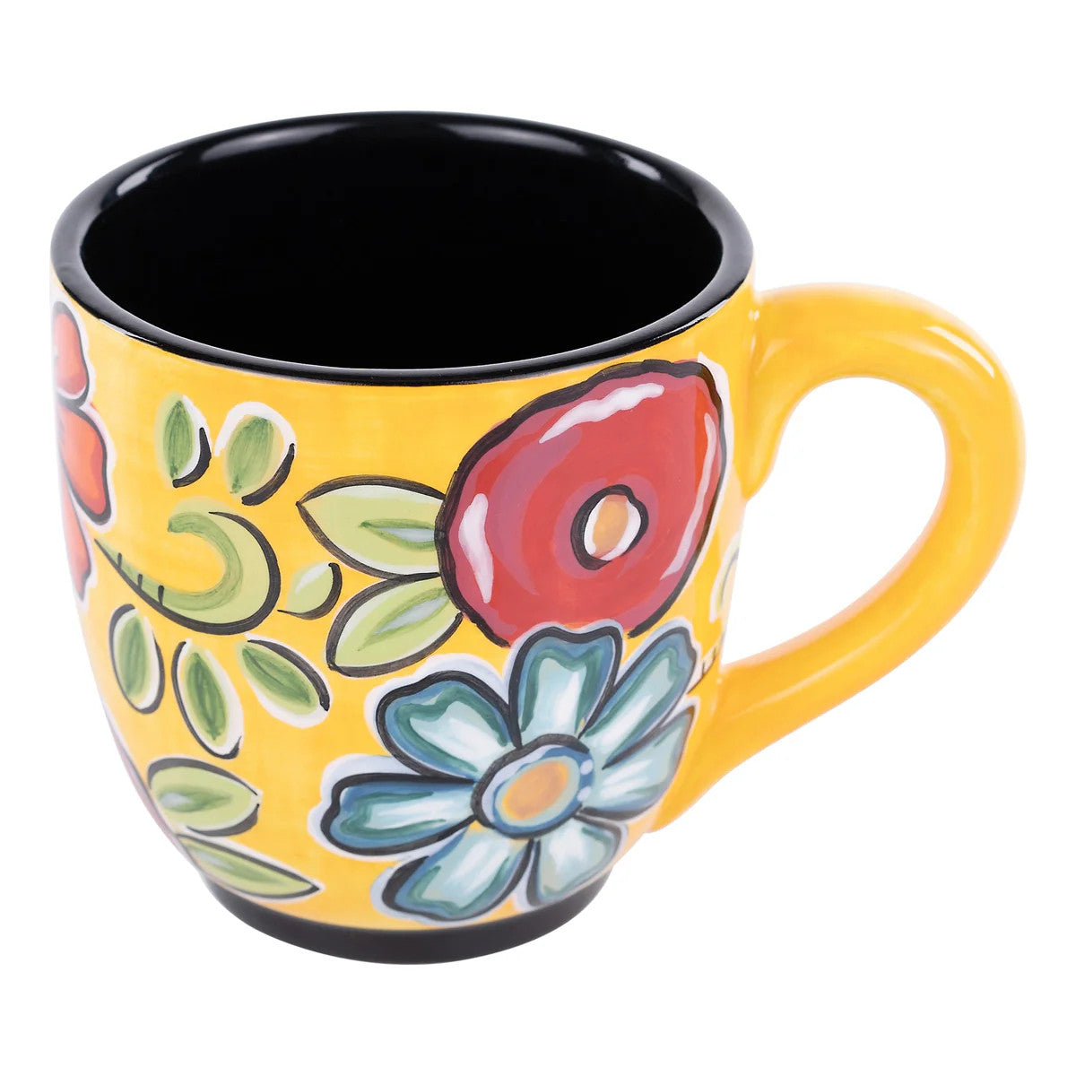 Glory Haus Yellow Floral Mug