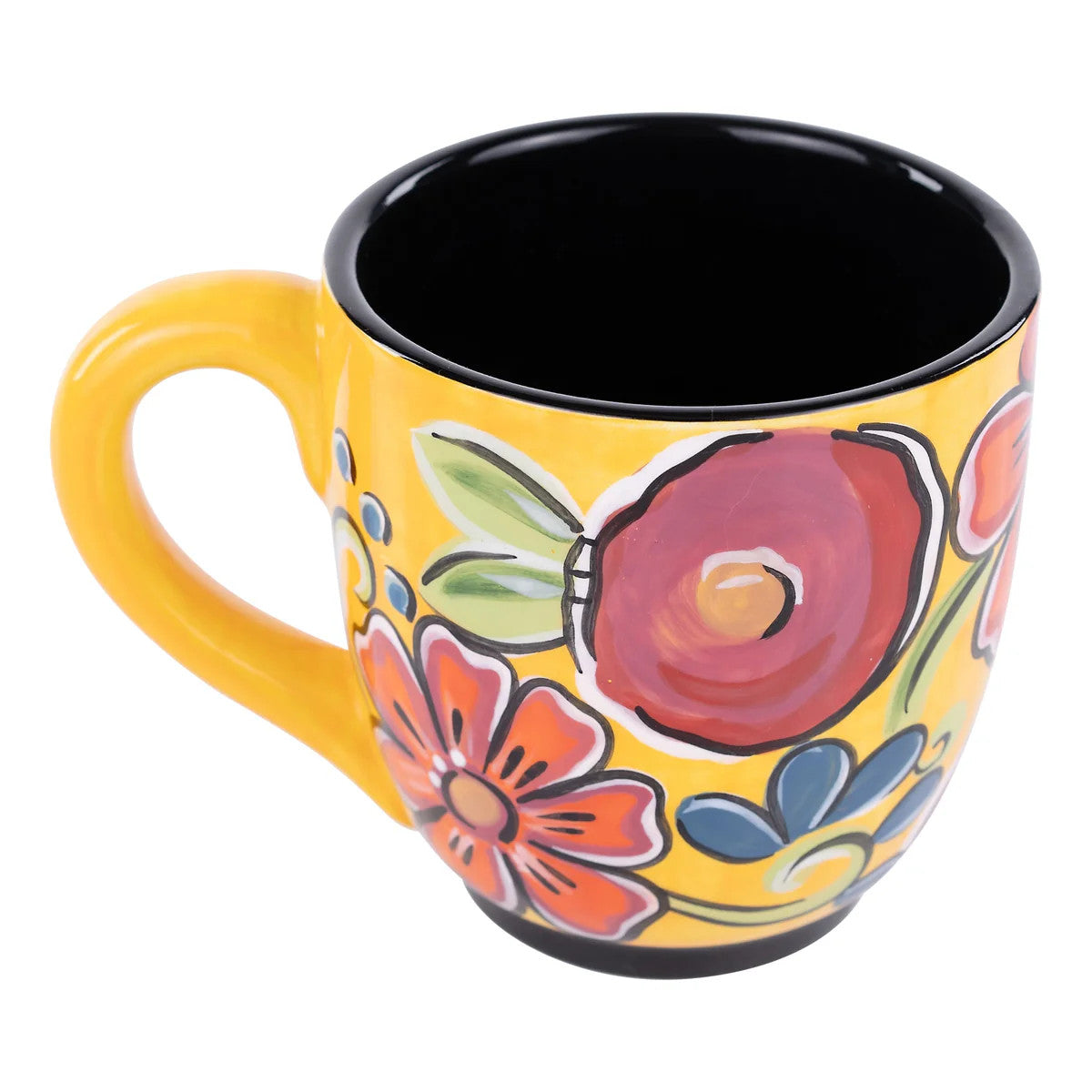 Glory Haus Yellow Floral Mug