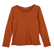 Habitat Pebble Coverstitch Solid Paprika Tee