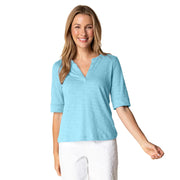 Habitat Cotton Pebble Split Neck Tee (27521)(Multiple Colors )