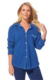 Escape by Habitat Color Wash French Terry Button Shirt (28095)