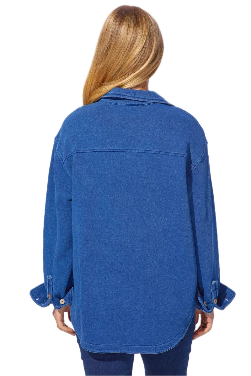 Escape by Habitat Color Wash French Terry Button Shirt (28095)