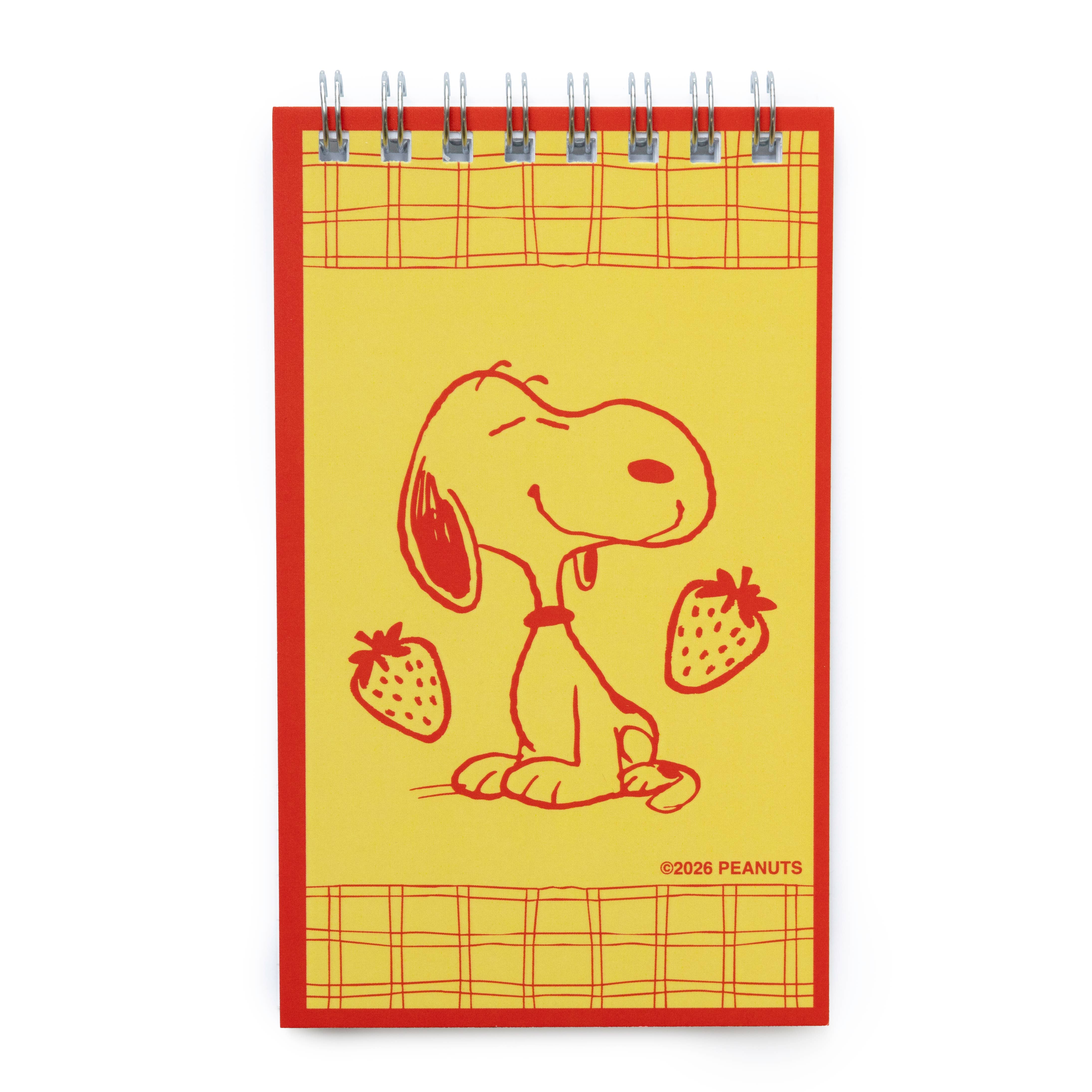3P4 x Peanuts® - Snoopy Strawberry Mini Notebook