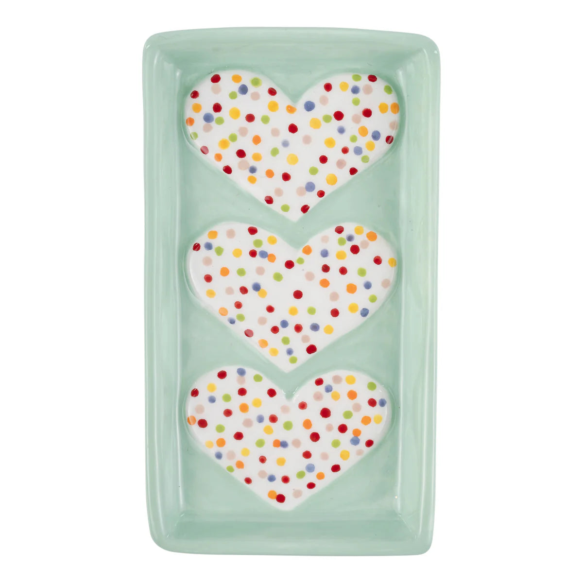 Glory Haus Polka Dot Heart Trinket Tray
