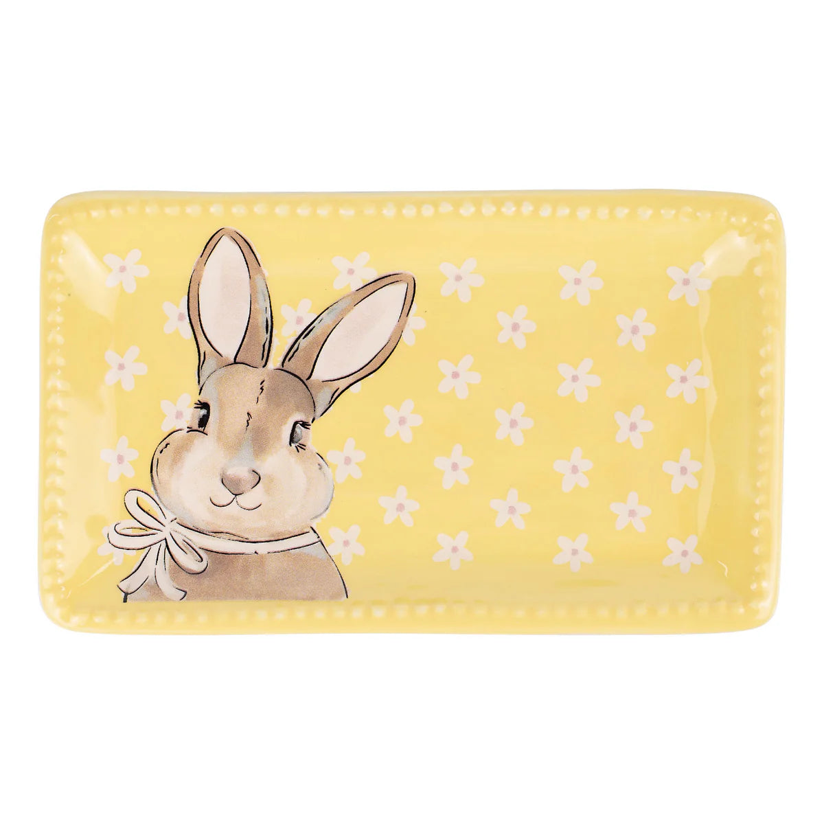 Glory Haus Ceramic Sweet Bunny Flowers  Trinket Tray (28173439)