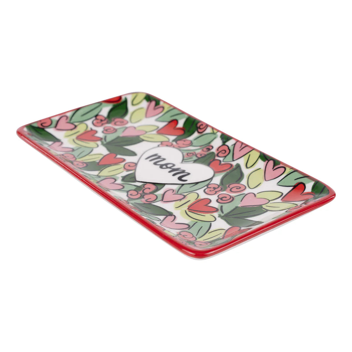 Glory Haus Ceramic Mom Hearts & Flowers Trinket Tray (28183401)