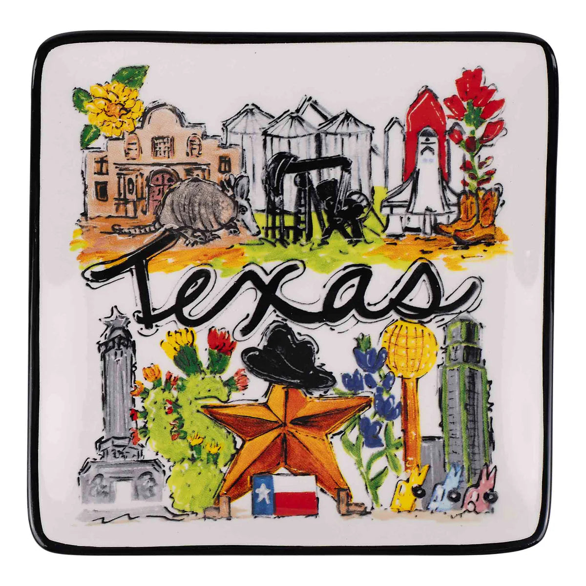Glory Haus Ceramic State of Texas Icon Trinket Tray (28183810)