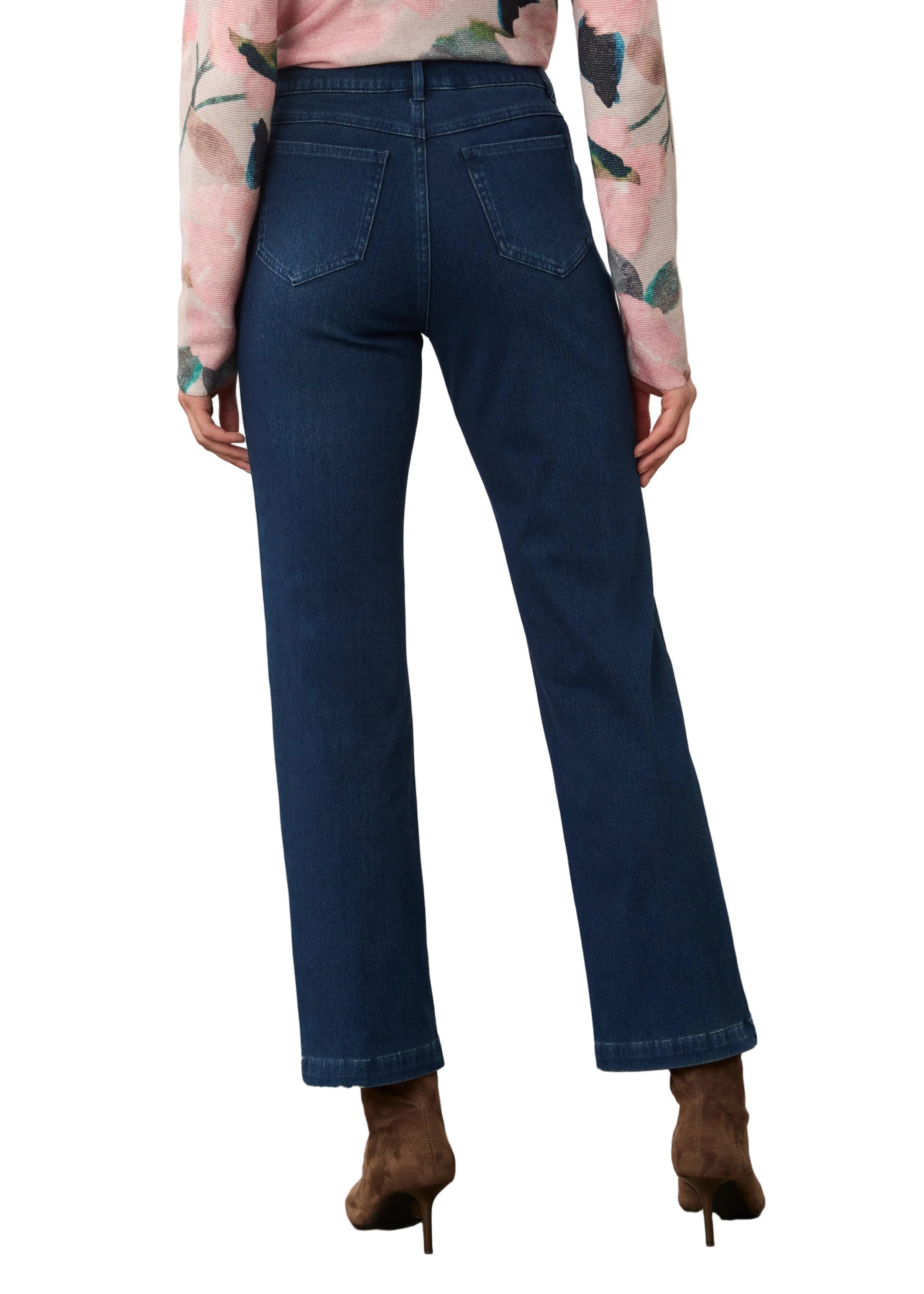 FDJ French Dressing Pull-on Straight Leg Jean (2852131)(Dark Wash)