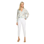 FDJ French Dressing Pull-On White Slim Ankle Jeans