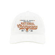 Texas Longhorn Softball Back to Back  2026 National Champions Cap (2 Colors) Available Friday June  12th)