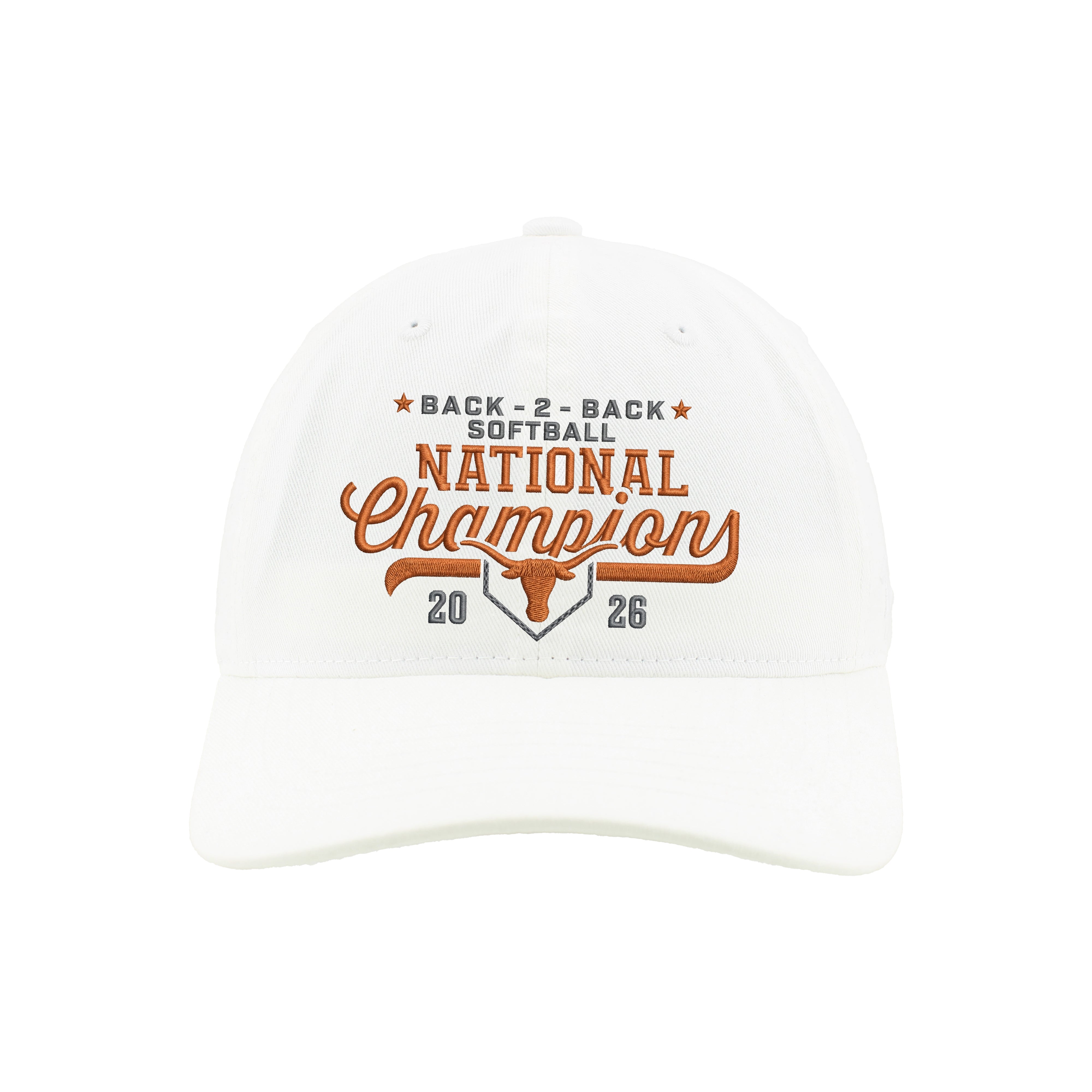 Texas Longhorn Softball Back to Back  2026 National Champions Cap (2 Colors) Available Friday June  12th)