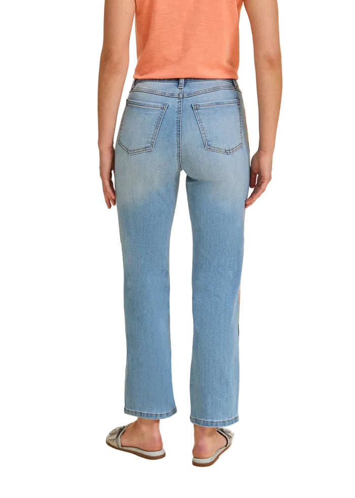 FDJ French Dressing Pull-on Straight Ankle Jeans (2904669)(Medium Blue)