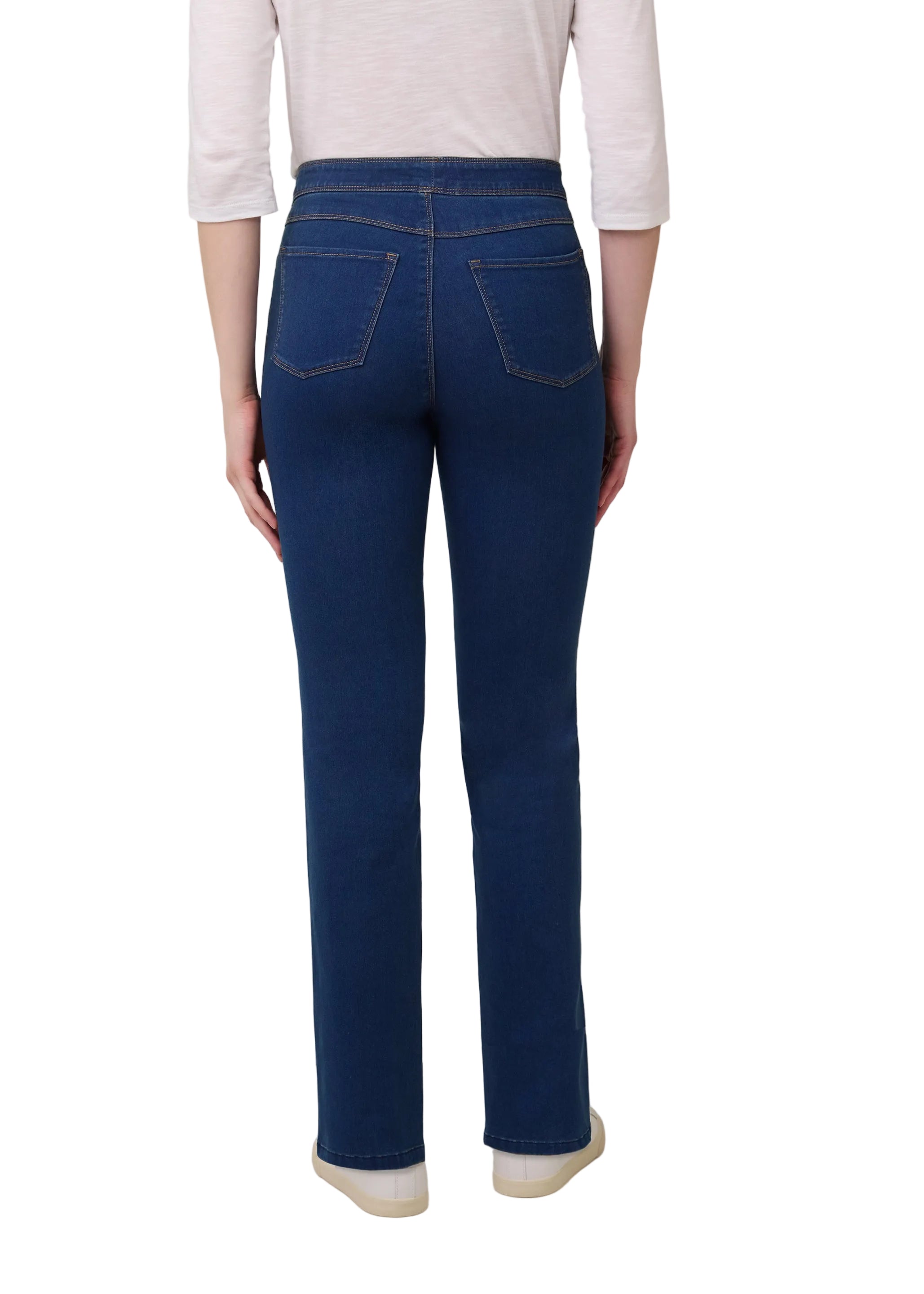 FDJ French Dressing Pull-On Straight Leg  Jean (291106N)(Indigo)