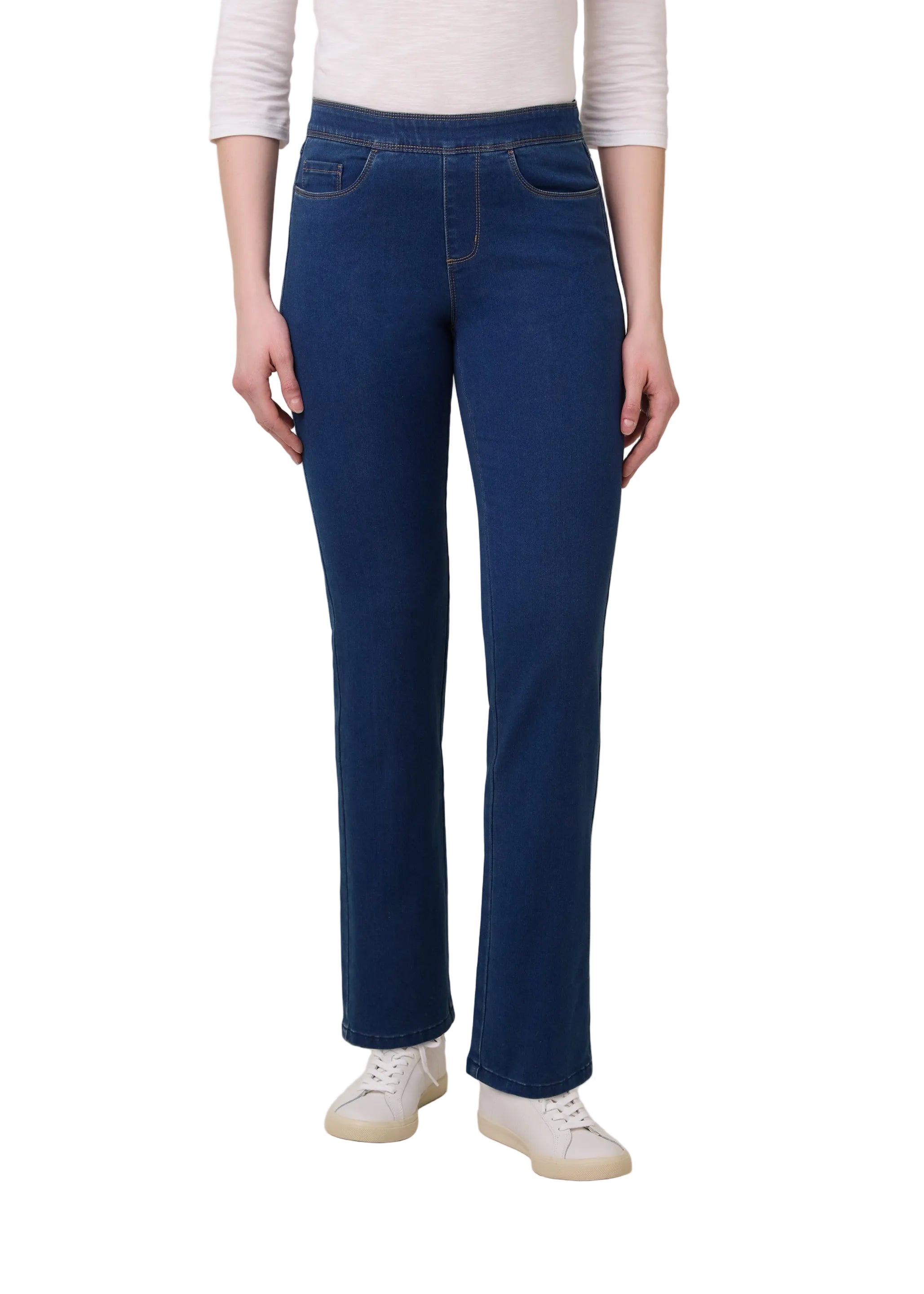 FDJ French Dressing Pull-On Straight Leg  Jean (291106N)(Indigo)