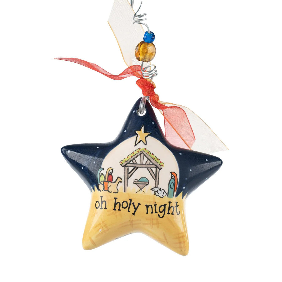 Glory Haus Ceramic Oh Holy Night Ornament
