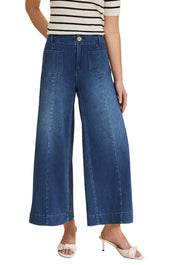 FDJ French Dressing Front Seam Pull-On Wide Crop Jeans (BLUDEN)(2915131)