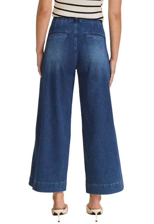 FDJ French Dressing Front Seam Pull-On Wide Crop Jeans (BLUDEN)(2915131)