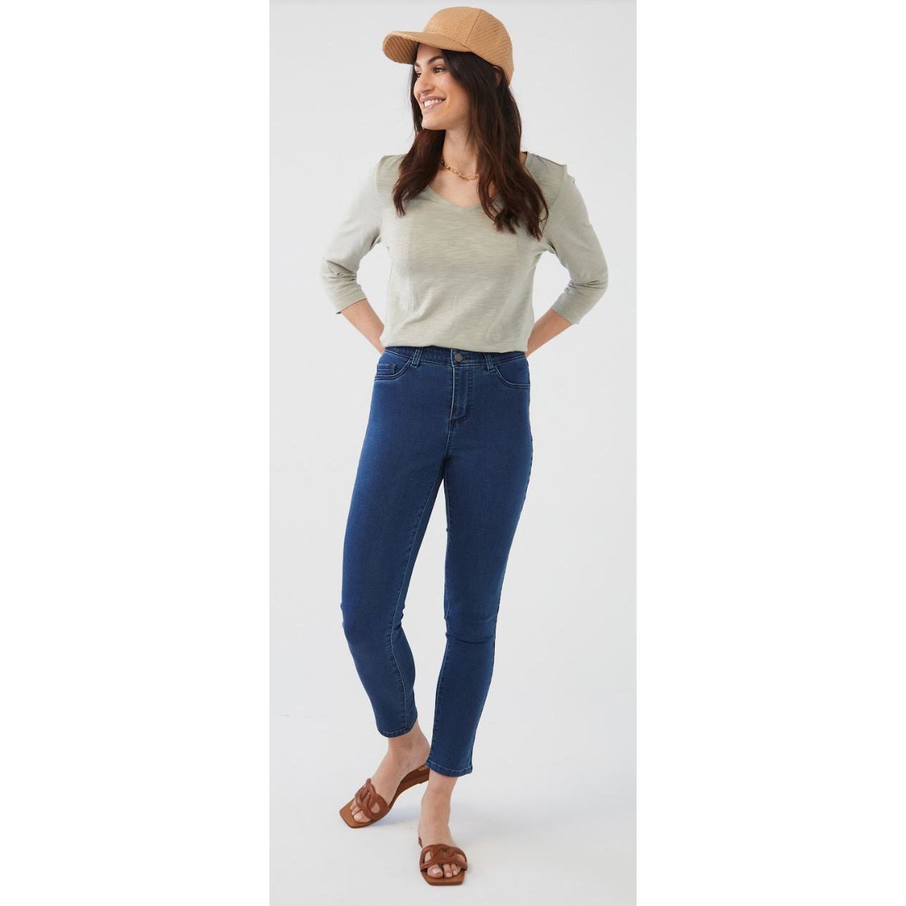 FDJ French Dressing Olivia Slim Ankle Jeans (2968711) DRKINDIGO